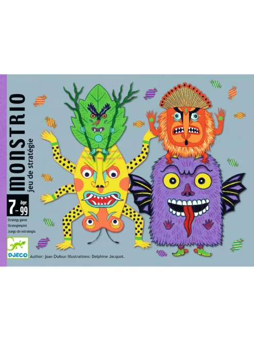 Djeco Kártyajáték Szörnytrió - Monstrio
