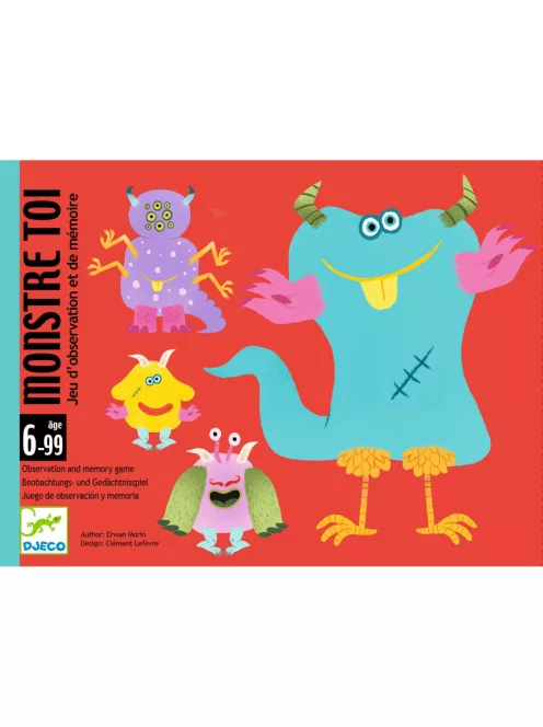 Djeco Memóriajáték Szörnyeim - Monstre toi