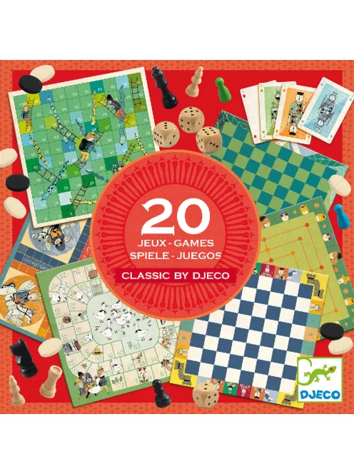 Djeco Társasjáték klasszikus - Classic box 20 játék