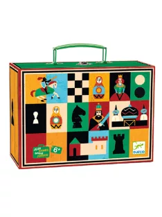   Djeco Társasjáték klasszikus Sakk Kínai sakk és Dáma - Chess+Checkers