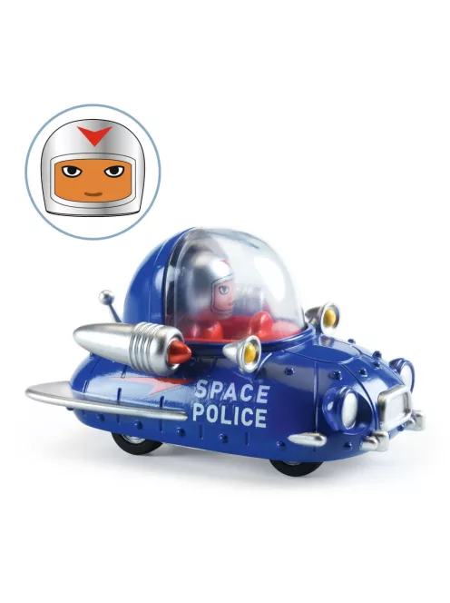 Djeco CRAZY MOTORS Játékautó Űr Zsaru - Space police