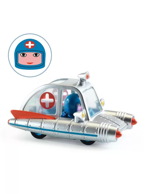 Djeco CRAZY MOTORS Játékautó Űr Mentő - Space Ambulance