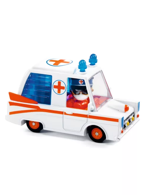 Djeco Grazy Motors CRAZY MOTORS játékautó Menő Mentő - Hurry Ambulance