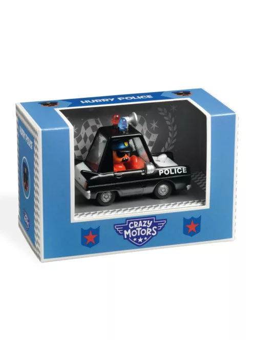 Djeco Grazy Motors CRAZY MOTORS játékautó Gyors Rendőrség - Hurry Police