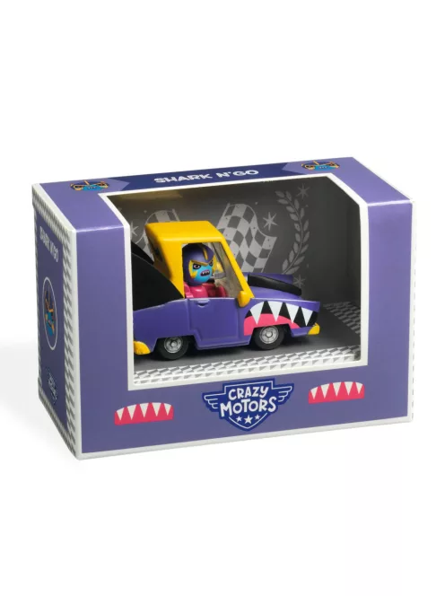 Djeco Grazy Motors CRAZY MOTORS játékautó Dulifuli Cápa - Shark N’Go