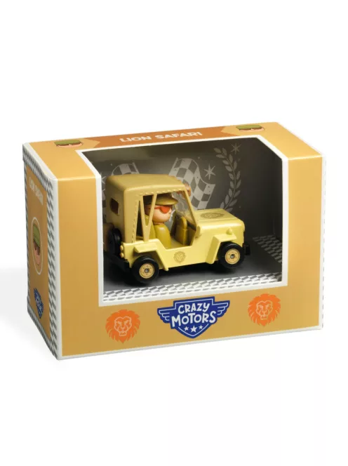 Djeco Grazy Motors CRAZY MOTORS játékautó Szafari Oroszlán - Lion Safari