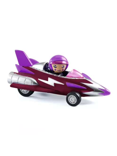 Djeco Grazy Motors CRAZY MOTORS játékautó Bordó kisasszony - Miss Burgundy