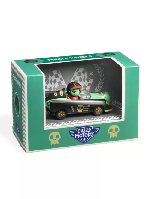 Djeco Grazy Motors CRAZY MOTORS játékautó Kerekes Kalóz - Pirate Wheels