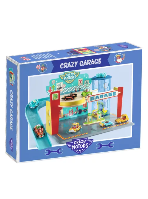 Djeco CRAZY MOTORS parkolóház Garázs - Garage