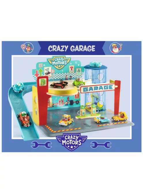 Djeco CRAZY MOTORS parkolóház Garázs - Garage