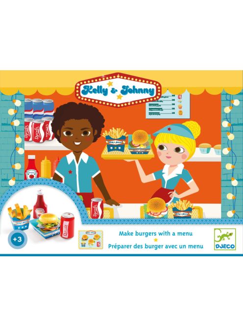 Djeco Szerepjáték, Hamburgerező - Kelly & Johnny