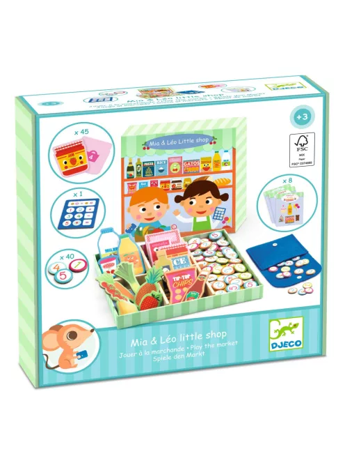 Djeco Szerepjáték - Mia és Leó boltocskája - Mia & Léo little shop