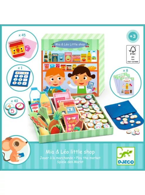 Djeco Szerepjáték - Mia és Leó boltocskája - Mia & Léo little shop