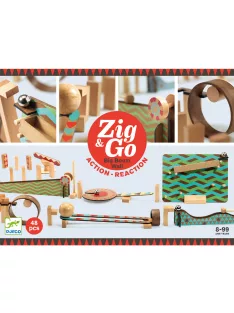 Djeco Építőjáték, Sokasodó, 48 db - Zig & Go 