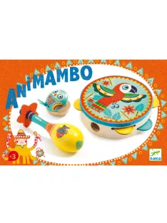   Djeco Animambo Játékhangszer készlet Tambourine, maracas, castanet