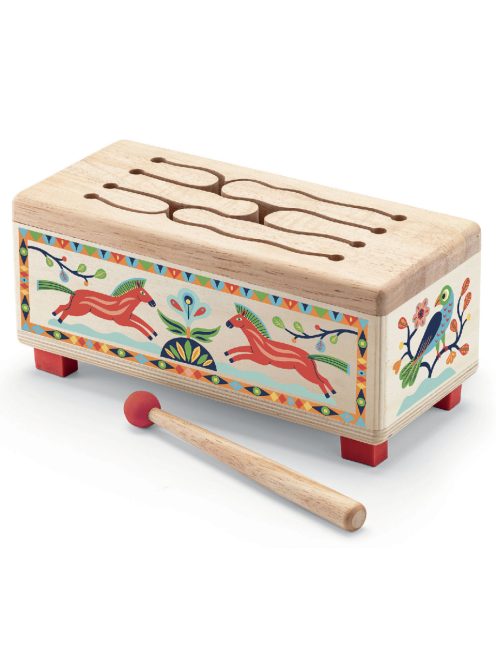 Djeco Játékhangszer Odúdob - Wooden Drum