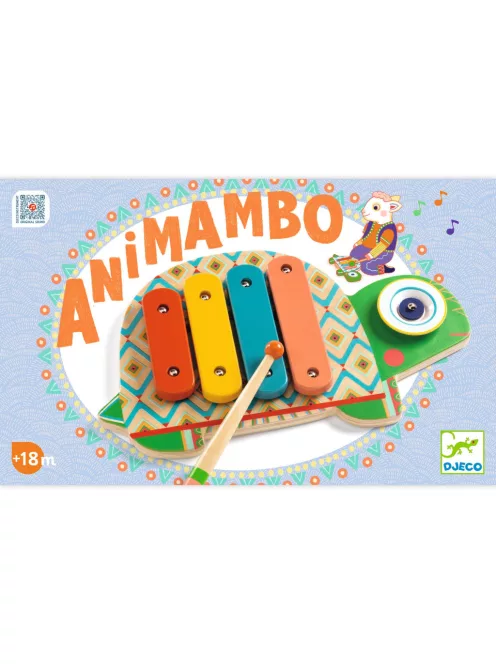 Djeco Animambo Játékhangszer Cintányér és xilofon - Cymbal & Xylophone