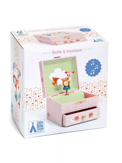Djeco Zenélő ékszerdoboz Szende őz - Wood fawn