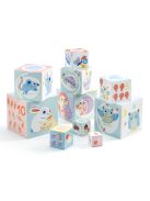 Djeco Toronyépítő kocka Nyuszis - BabyBloki
