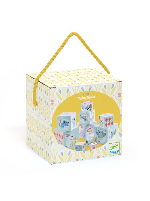 Djeco Toronyépítő kocka Nyuszis - BabyBloki