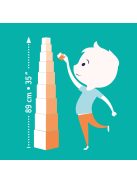 Djeco Toronyépítő kocka Nyuszis - BabyBloki