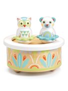 Djeco Mozgó figurás zenedoboz Maci és bagoly - BabyMusic
