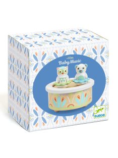 Djeco Mozgó figurás zenedoboz Maci és bagoly - BabyMusic
