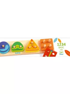   Djeco Formaillesztő formaberakó Számos alapozó - 1234Basic