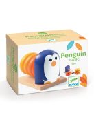 Djeco Formaillesztő Pingvin 4 kerékkel - Penguin Basic