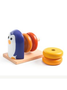Djeco Formaillesztő Pingvin 4 kerékkel - Penguin Basic