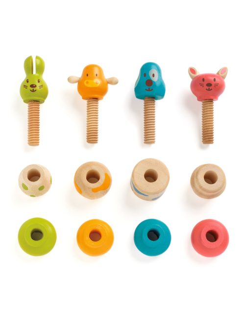 Djeco Toronyépítő Kreatív állatfigurák - Vis-animo