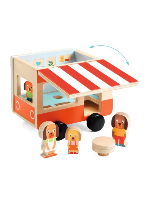 Djeco Szerepjáték Lakóautó a Kutya családnak - Minicombi