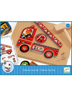 Djeco Kalapálós játék Autós - Vehicles tap tap
