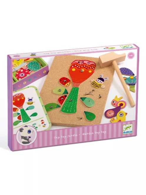 Djeco Kalapálós játék Kerti képes  - Tap tap Garden