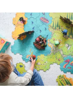   Djeco Arty Toys Óriás puzzle Kalóz világ 30 db-os - Giant puzzle-Battle