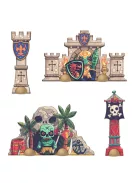 Djeco Arty Toys Óriás puzzle Kalóz világ 30 db-os - Giant puzzle-Battle