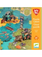 Djeco Arty Toys Óriás puzzle Kalóz világ 30 db-os - Giant puzzle-Battle