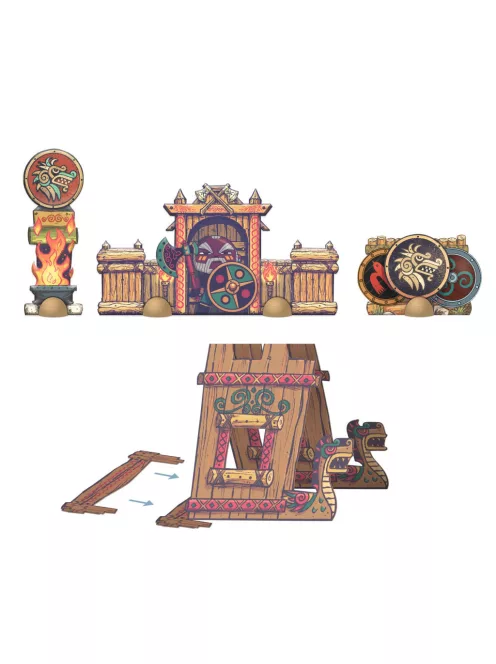 Djeco Arty Toys Óriás puzzle Barbárok birodalma 15-db-os - Puzzl’Up Alric Barbarious
