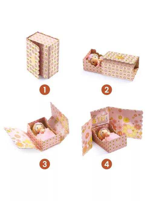 Djeco TINYLY álomvilág Rózsaszín apró szoba - Rose Tinyroom