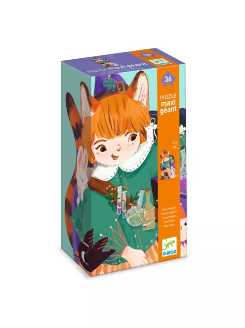 Djeco Óriás puzzle Pio a kis valázsló 36 db-os - Pio the magician