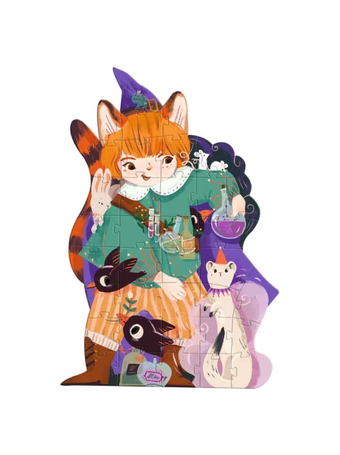 Djeco Óriás puzzle Pio a kis valázsló 36 db-os - Pio the magician
