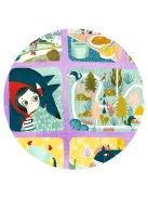 Djeco Mese puzzle Piroska és a farkas 35 db-os - Little Red Riding Hood