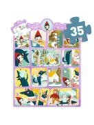 Djeco Mese puzzle Piroska és a farkas 35 db-os - Little Red Riding Hood