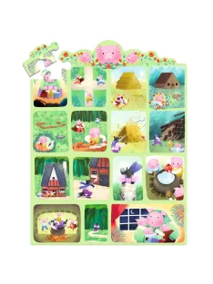   Djeco Mese puzzle A három kismalac 35 db-os - The Three Little Pigs