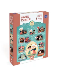 Djeco Mese puzzle Pinokkió 54 db-os - Pinocchio