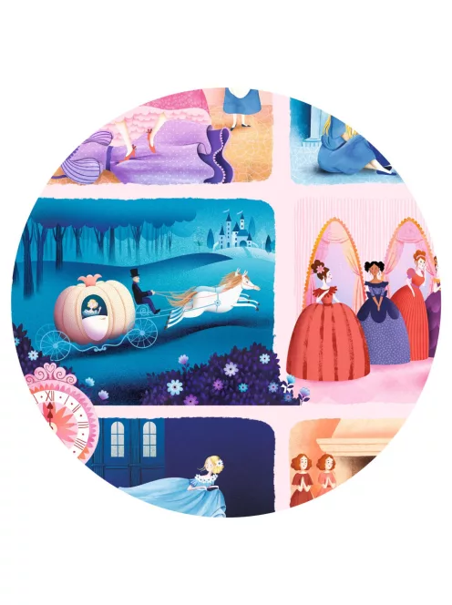 Djeco Mese puzzle Hamupipőke 54 db-os - Cinderella