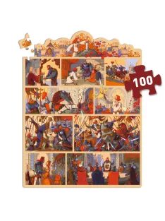 Djeco Mese puzzle Artúr király 100 db-os - The King Arthur