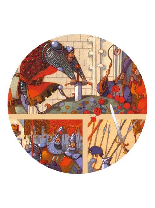 Djeco Mese puzzle Artúr király 100 db-os - The King Arthur