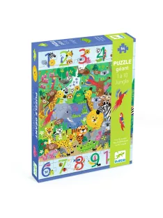   Djeco Megfigyeltető puzzle Dzsungelben 1-10-ig 54 db-os - 1 to 10 Jungle