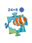 Djeco Óriás puzzle Tengerlakók 24+8 db-os - Taktilo sea